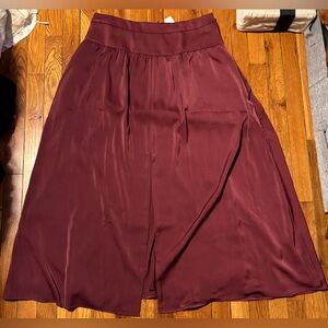 Banana Republic Burgundy A-Line Skirt